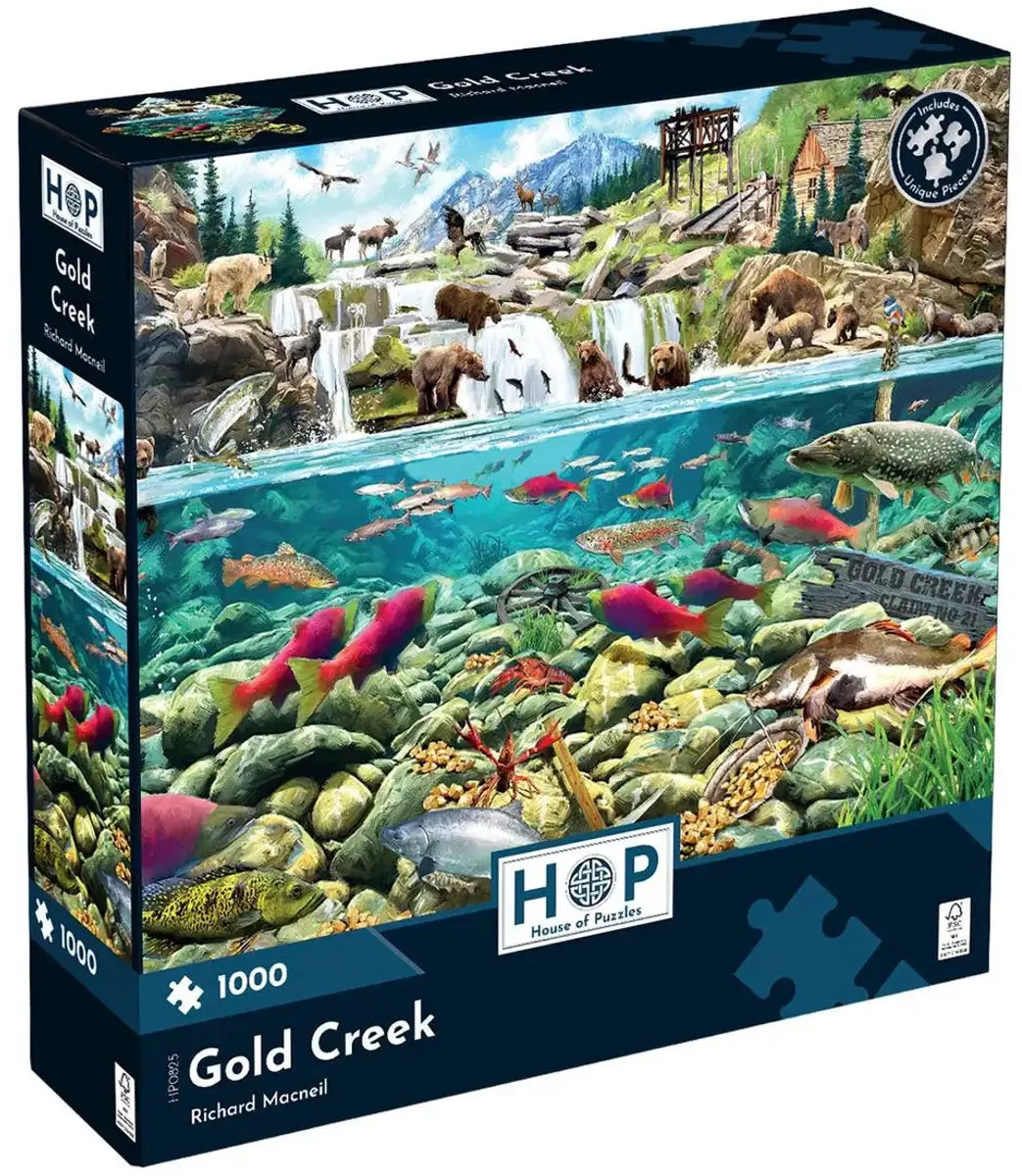 House Of Puzzles Gold Creek Legpuzzel 1000 Stuks - Natuur & Dieren