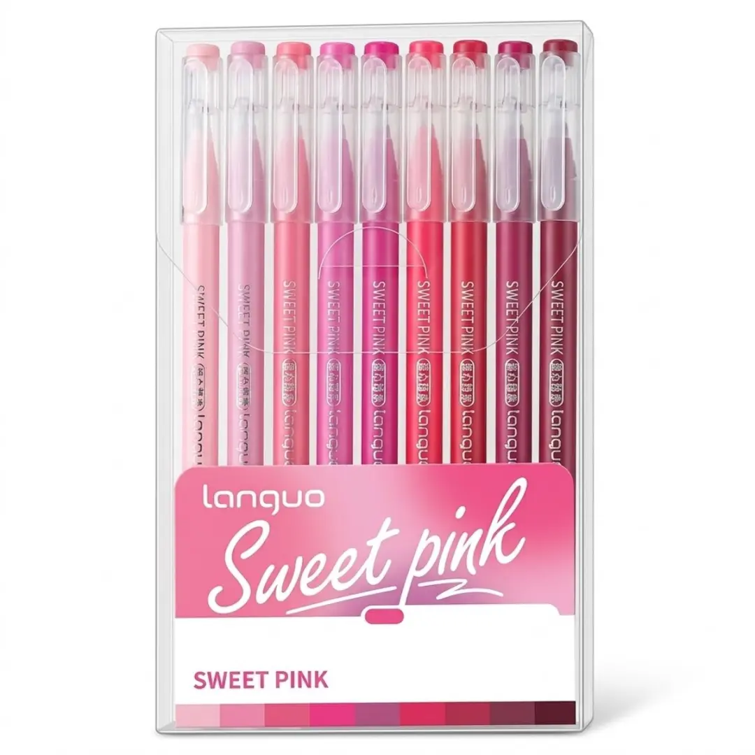 NUVEX Roze Gelpennen Set 9 Stuks