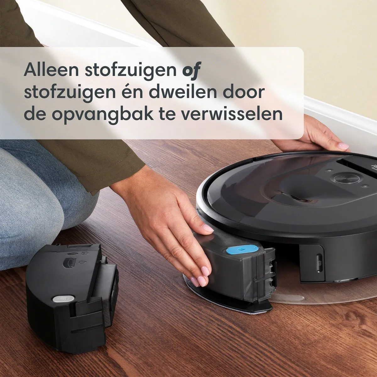 iRobot Roomba Combo i8+ i8578 Robotstofzuiger - Donkergrijs