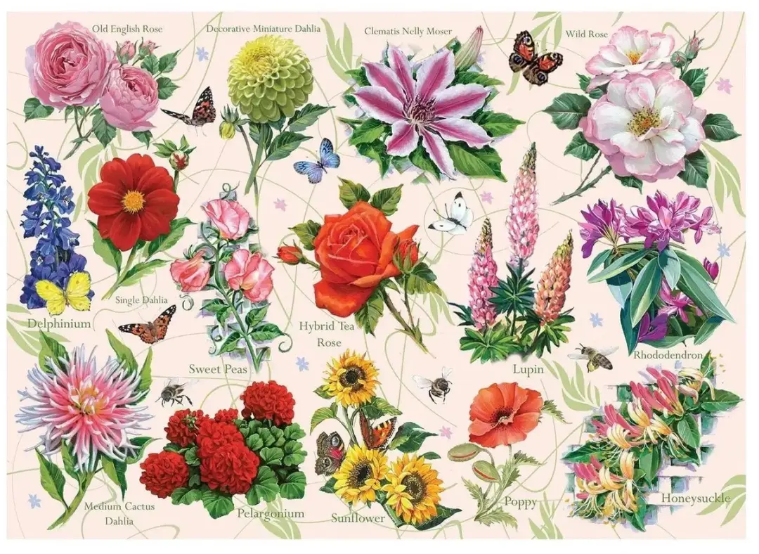 House Of Puzzles Full Bloom Legpuzzel 500 Stuks - Meerkleurig