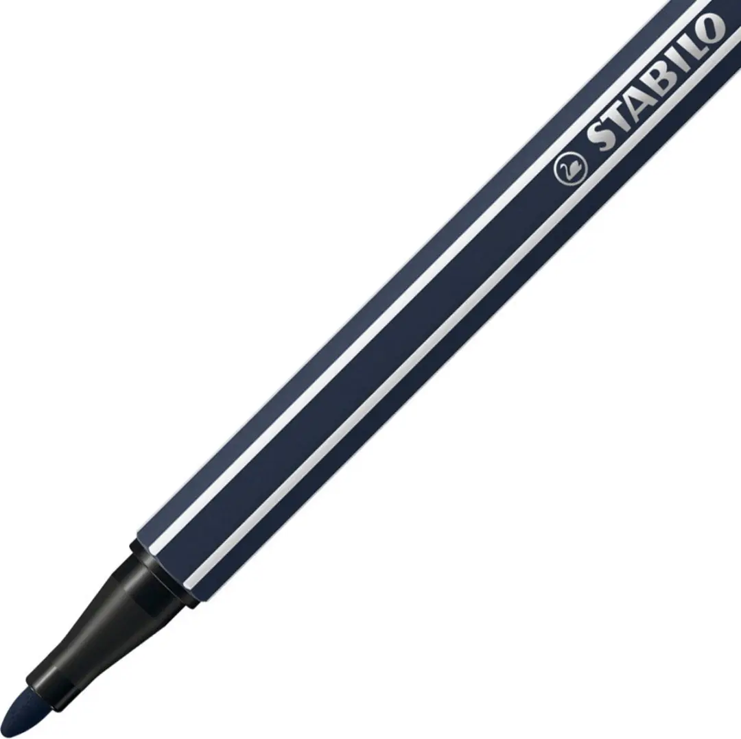 STABILO Pen 68 Premium Viltstift - Paynegrijs - 10 Stuks