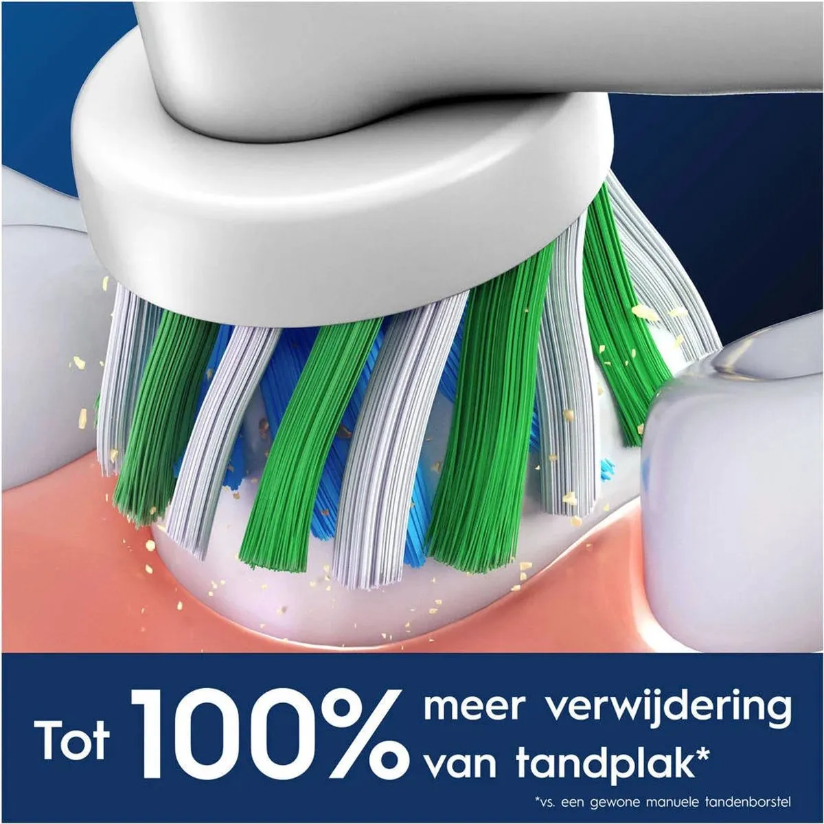 Oral-B Pro Cross Action Opzetborstels 3 Stuks - Wit