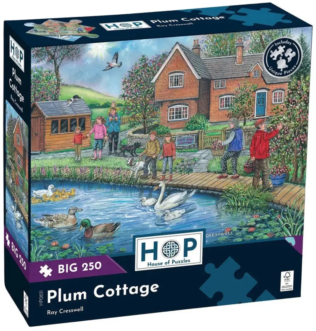 House Of Puzzles Plum Cottage Legpuzzel 250 Stuks
