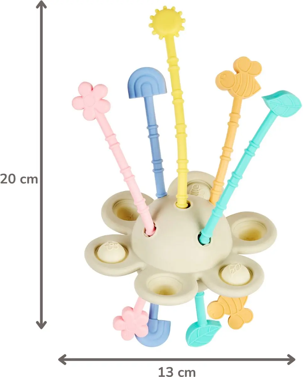 Nattou Silicone Montessori Speelgoed - 20cm - Multicolor