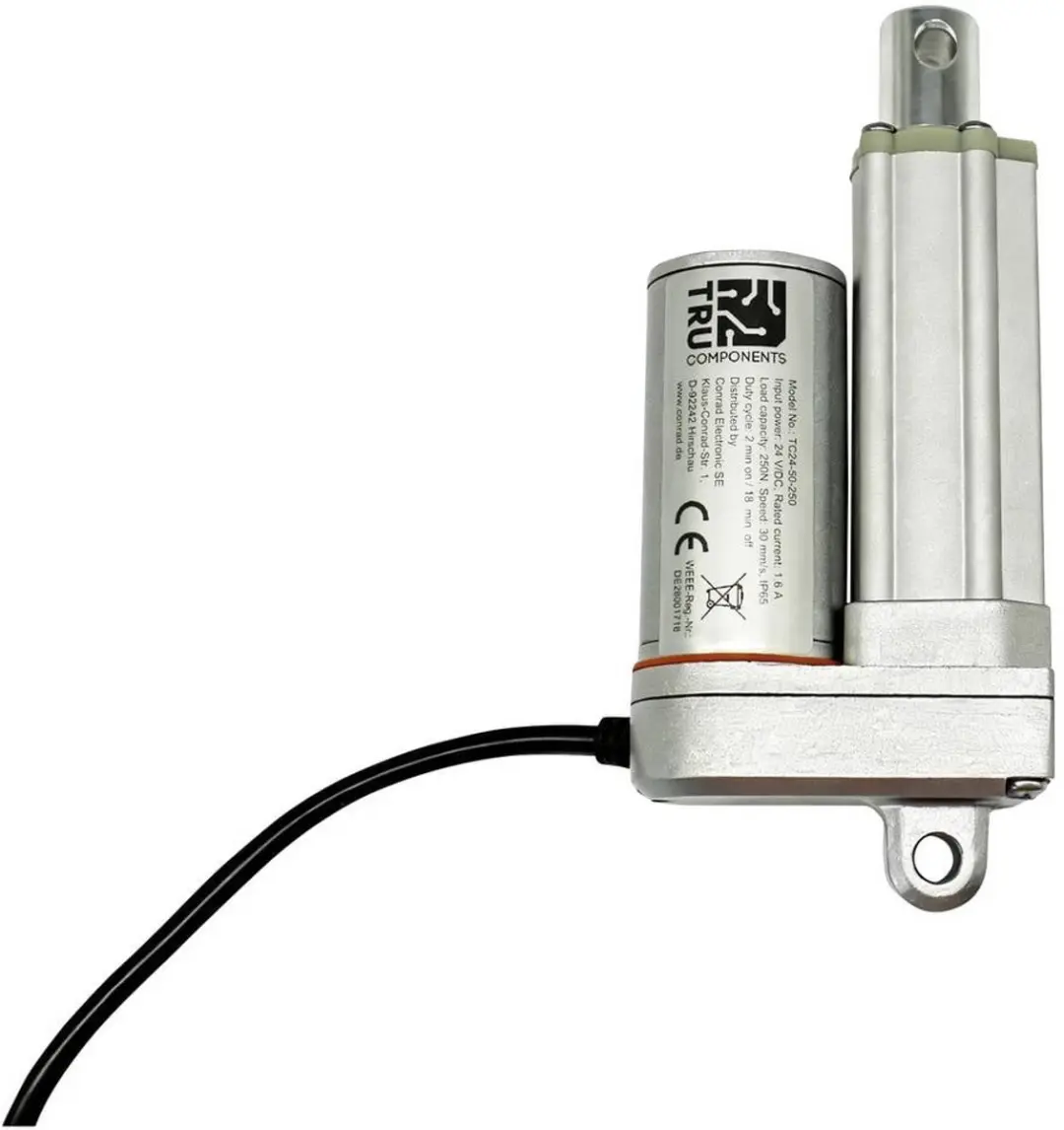 Tru Components TC24-50-250 Elektrische cilinder 24V - 50mm - 250N