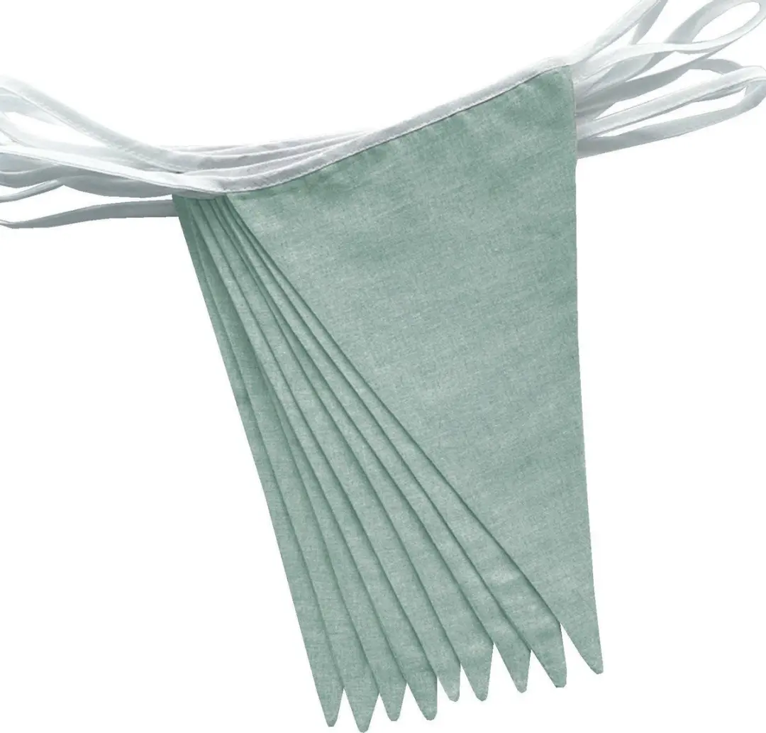 BINK Bedding Stoffen Slinger Olijf XL - 7.5m 15 Vlaggetjes