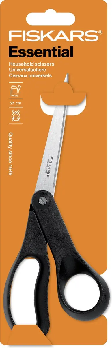 Fiskars Essential Universele Schaar 21cm - Zwart