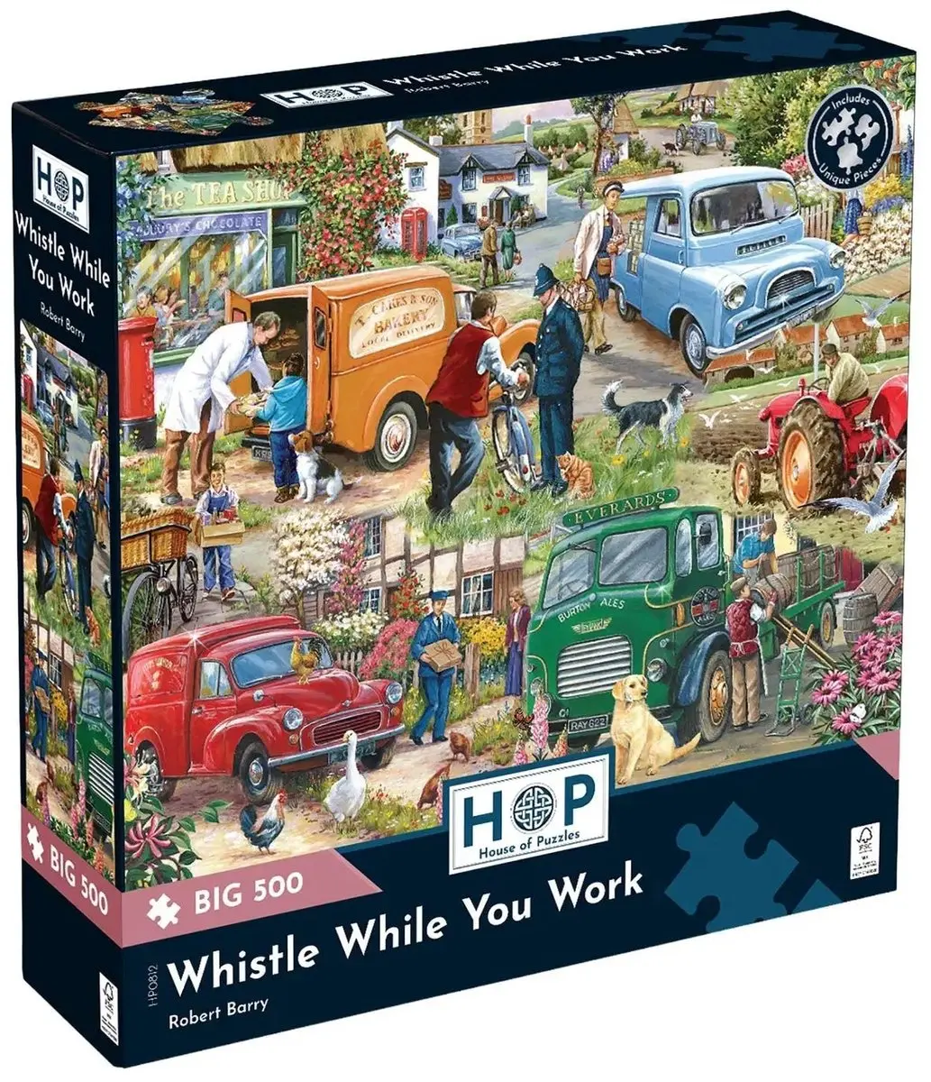 House of Puzzles HP0812 Legpuzzel 500 XL - Nostalgisch Werktafereel - Meerkleurig