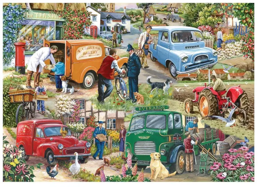 House of Puzzles HP0812 Legpuzzel 500 XL - Nostalgisch Werktafereel - Meerkleurig