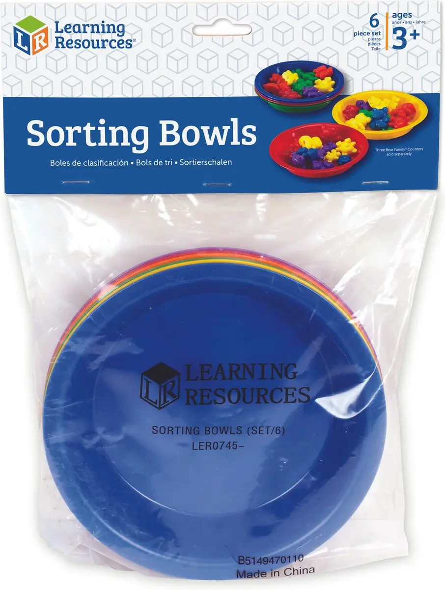 Learning Resources Sorting Bowls Set 6-delig - Multikleur