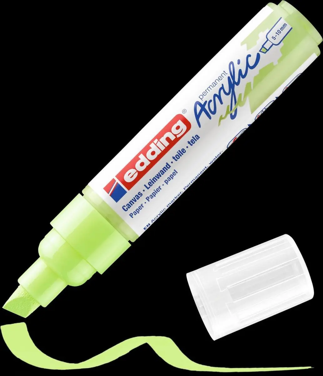 edding 5000 Acrylmarker Breed 917 Pastelgroen - afbeelding 3 van 3