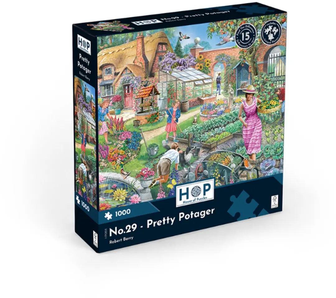 House of Puzzles Pretty Potager Legpuzzel 1000 Stuks