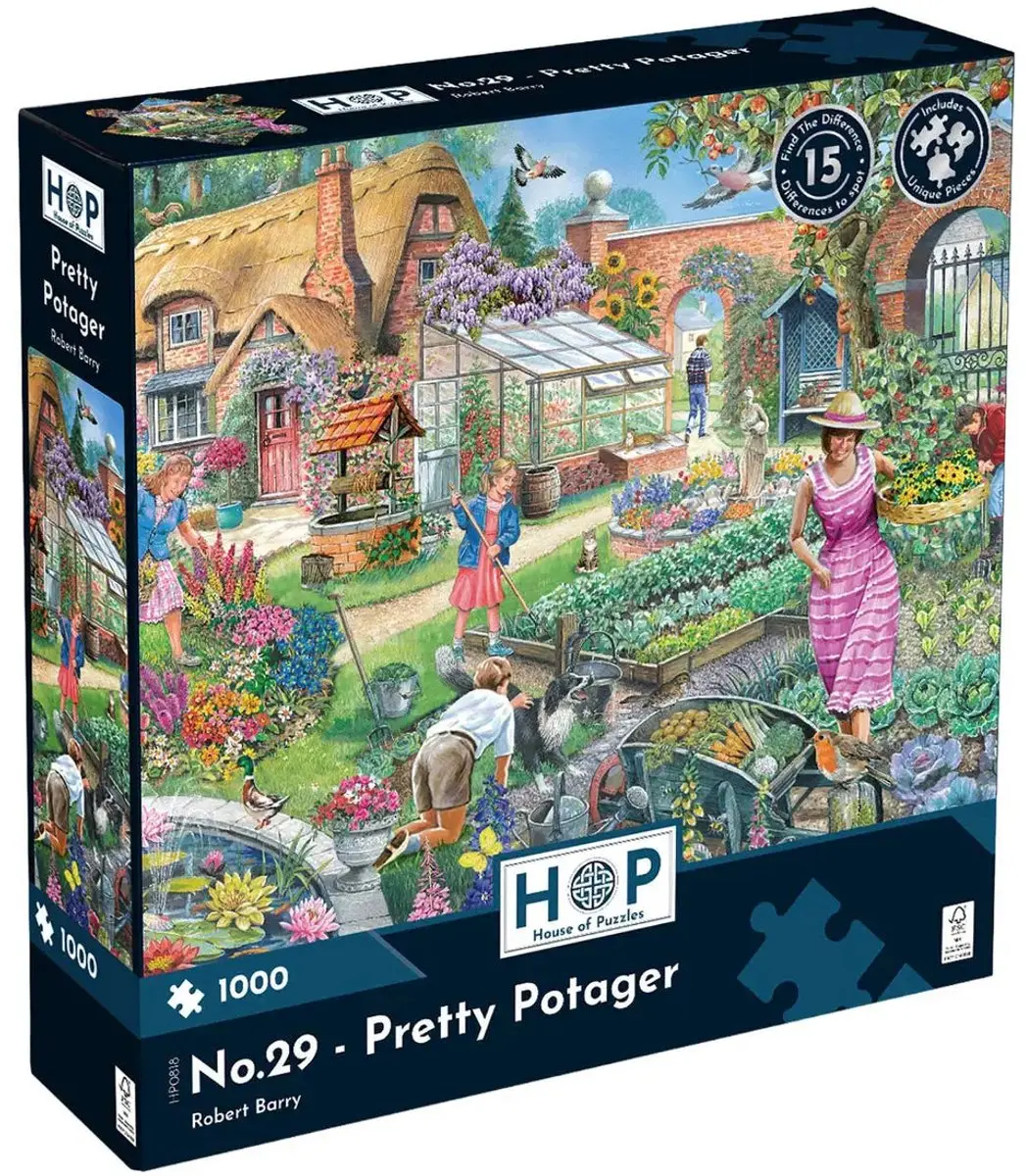 House of Puzzles Pretty Potager Legpuzzel 1000 Stuks - HP0818