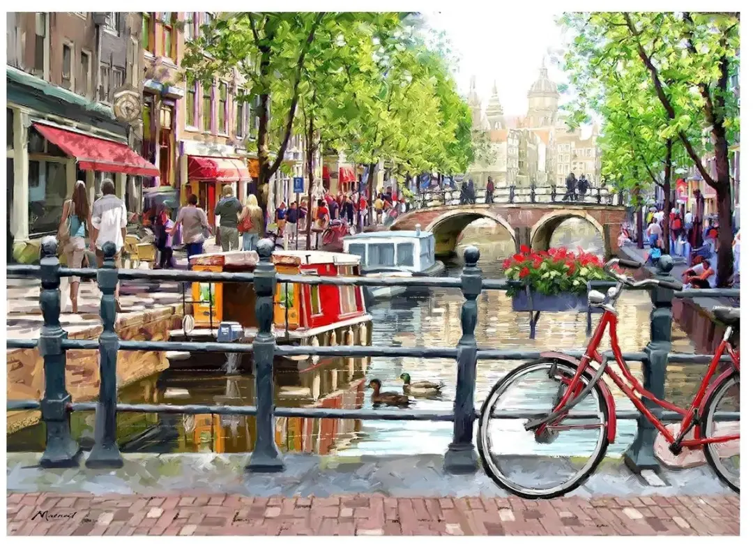 House Of Puzzles Legpuzzel Amsterdam 1000 Stuks - HP0835 - Meerkleurig