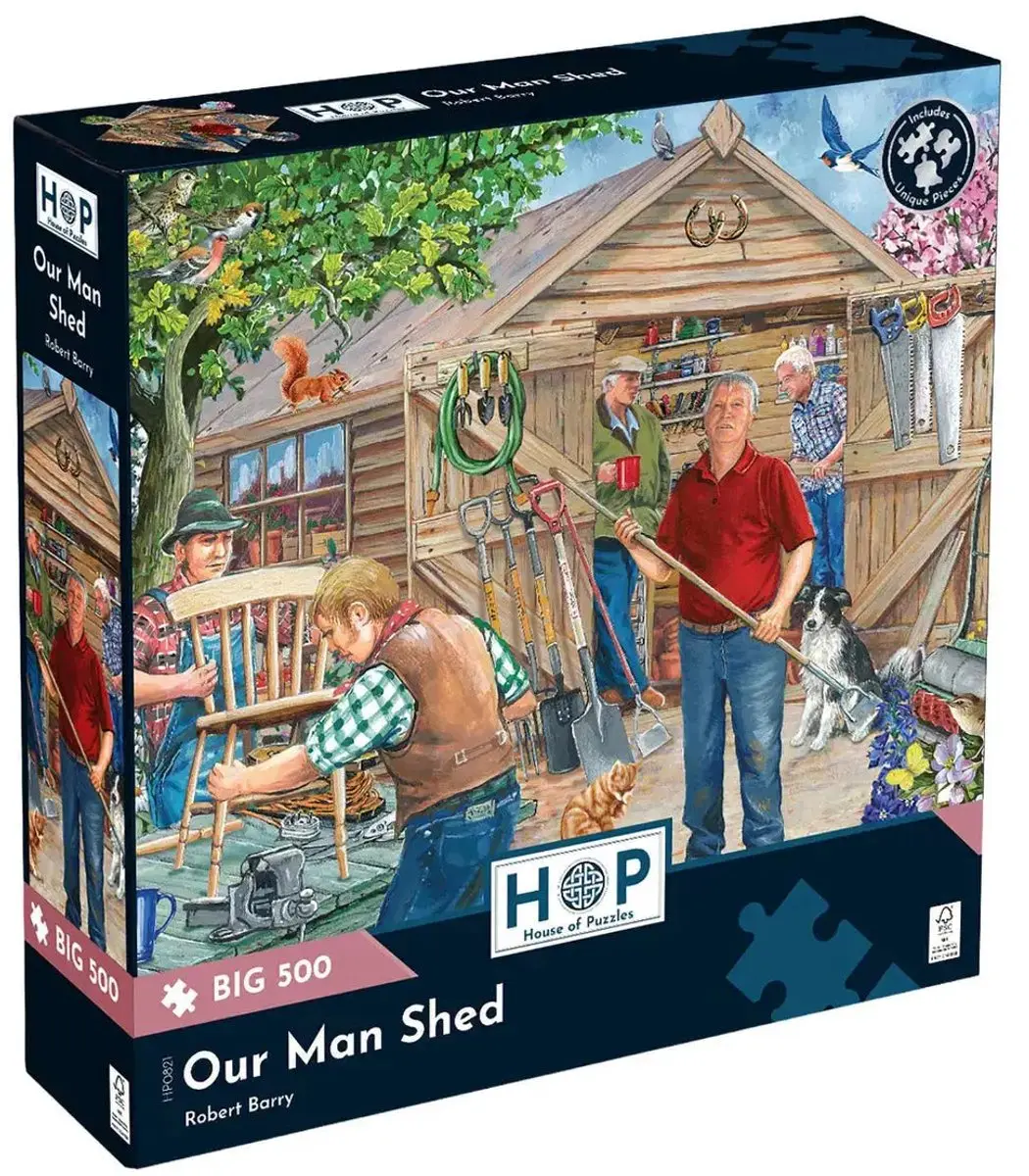 House Of Puzzles Our Man Shed Legpuzzel 500 Stuks - Meerkleurig