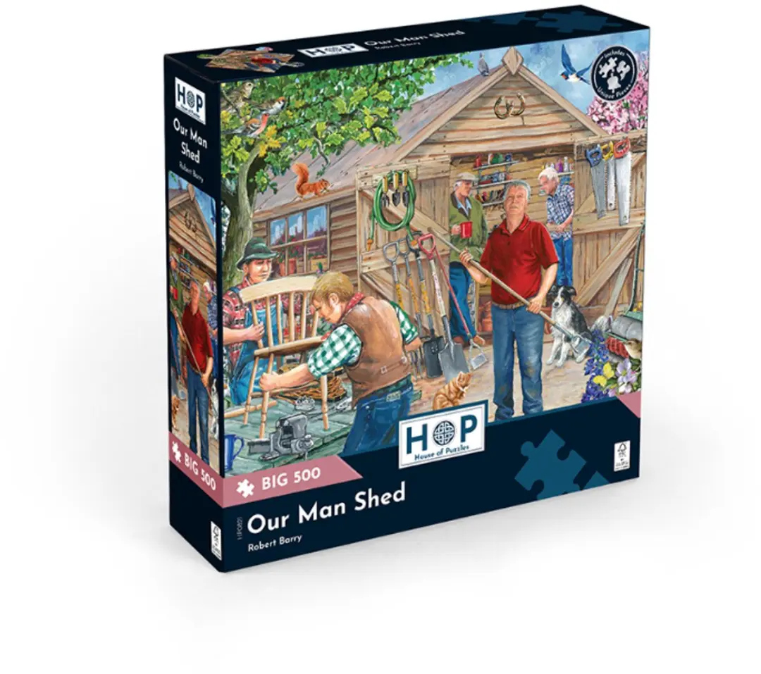 House Of Puzzles Our Man Shed Legpuzzel 500 Stuks