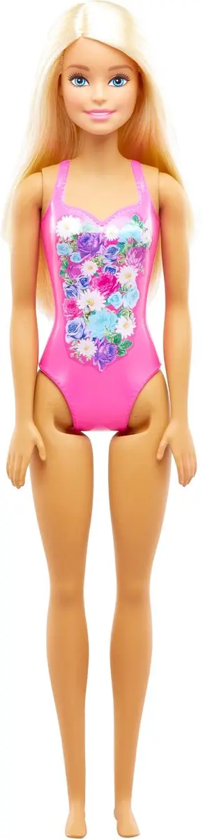 Barbie Strandpoppen - Roze badpak - Multi Color