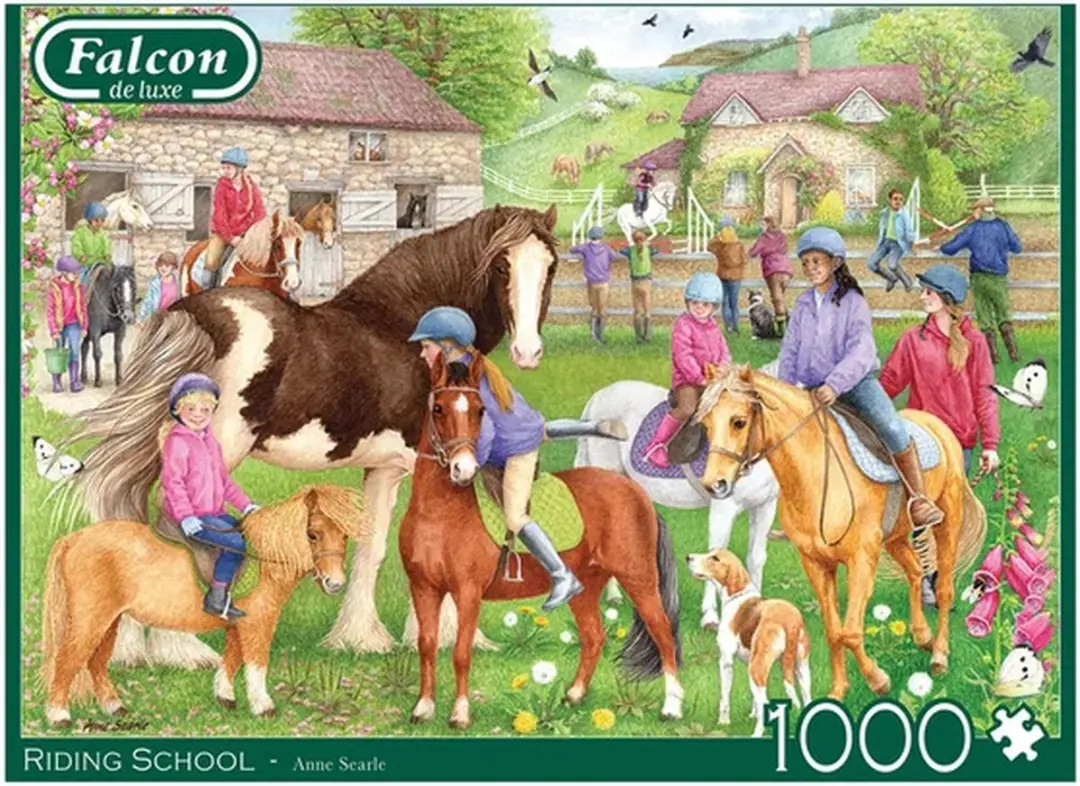 Jumbo Legpuzzel Falcon Riding School 1000 Stuks - 1000 Puzzeldelen
