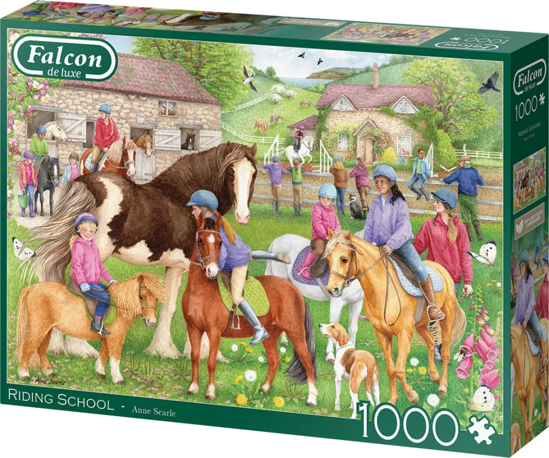 Jumbo Legpuzzel Falcon Riding School 1000 Stuks - 1000 Puzzeldelen