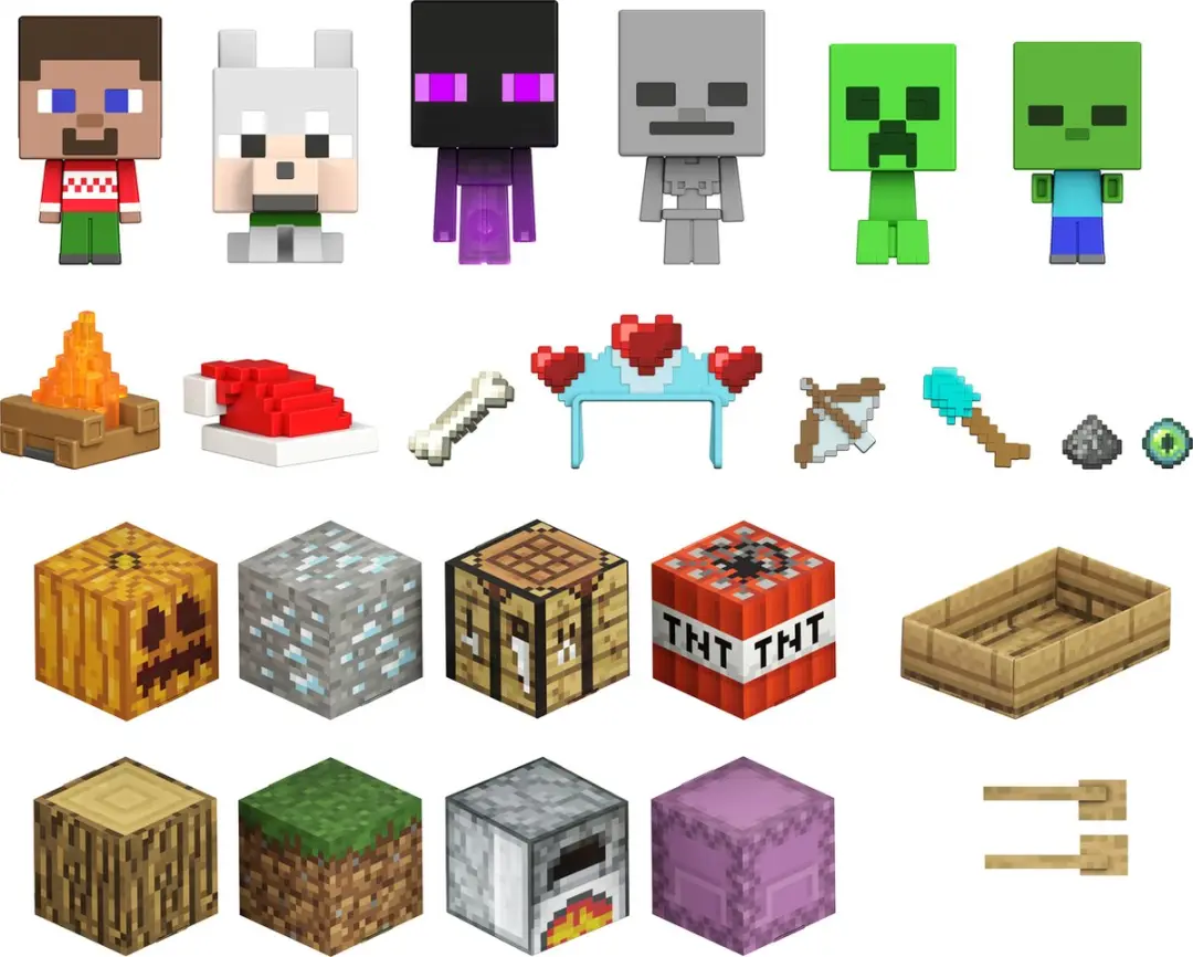 Mattel Minecraft HHT64 Speelgoedfiguur - Verschillende kleuren