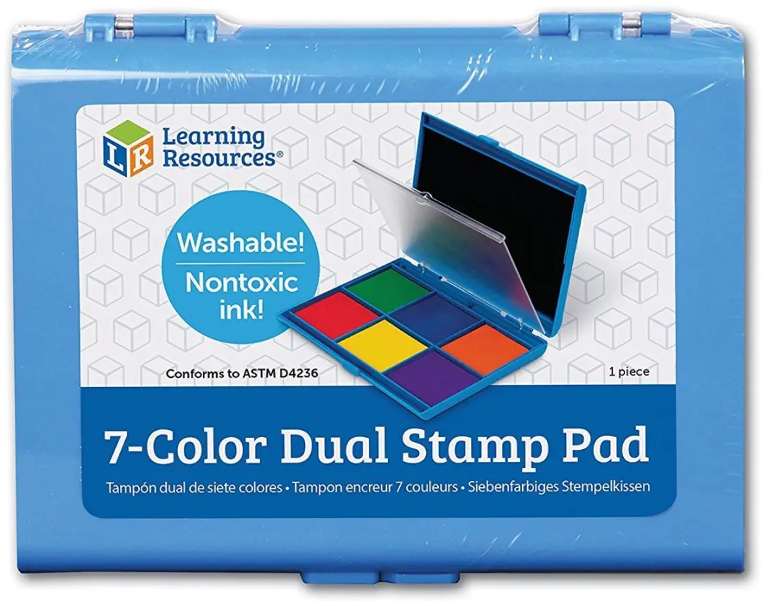 Learning Resources 7-Kleur Stempelblok - Multikleur - afbeelding 2 van 2