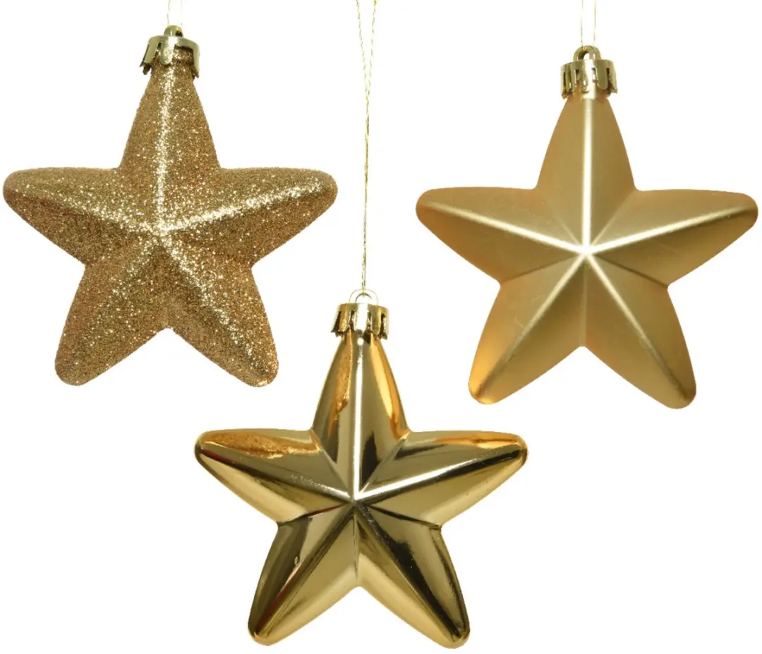 Decoris Kersthanger Ster 6-delig
