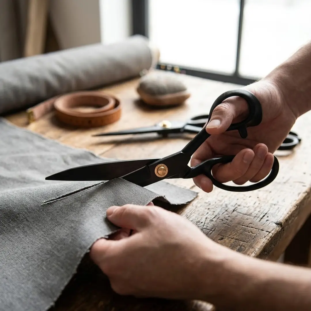 NuveX Kleermakerschaar Zwart - Roestvrij staal - Ergonomisch