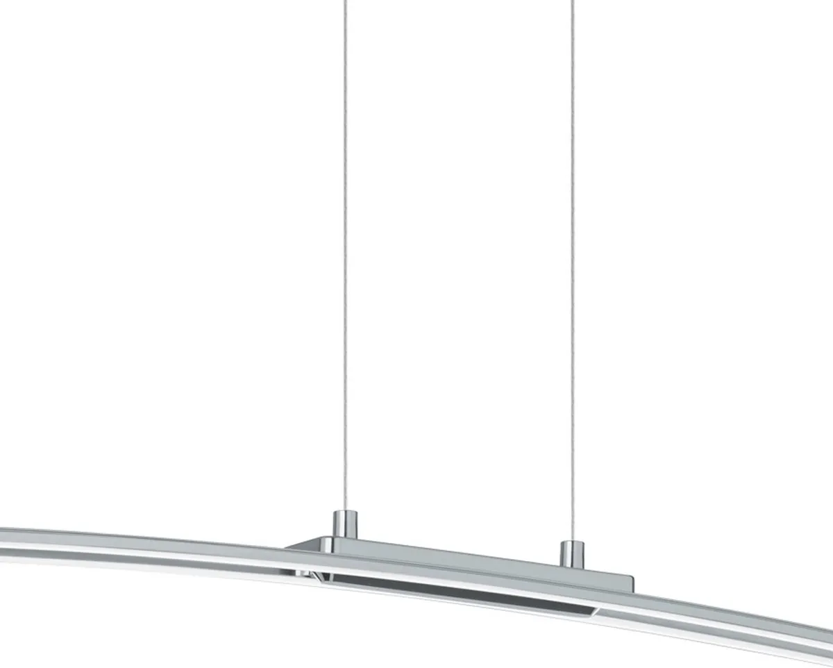 Eglo Lasana Hanglamp - 1 Lichtpunt - Chroom/Wit