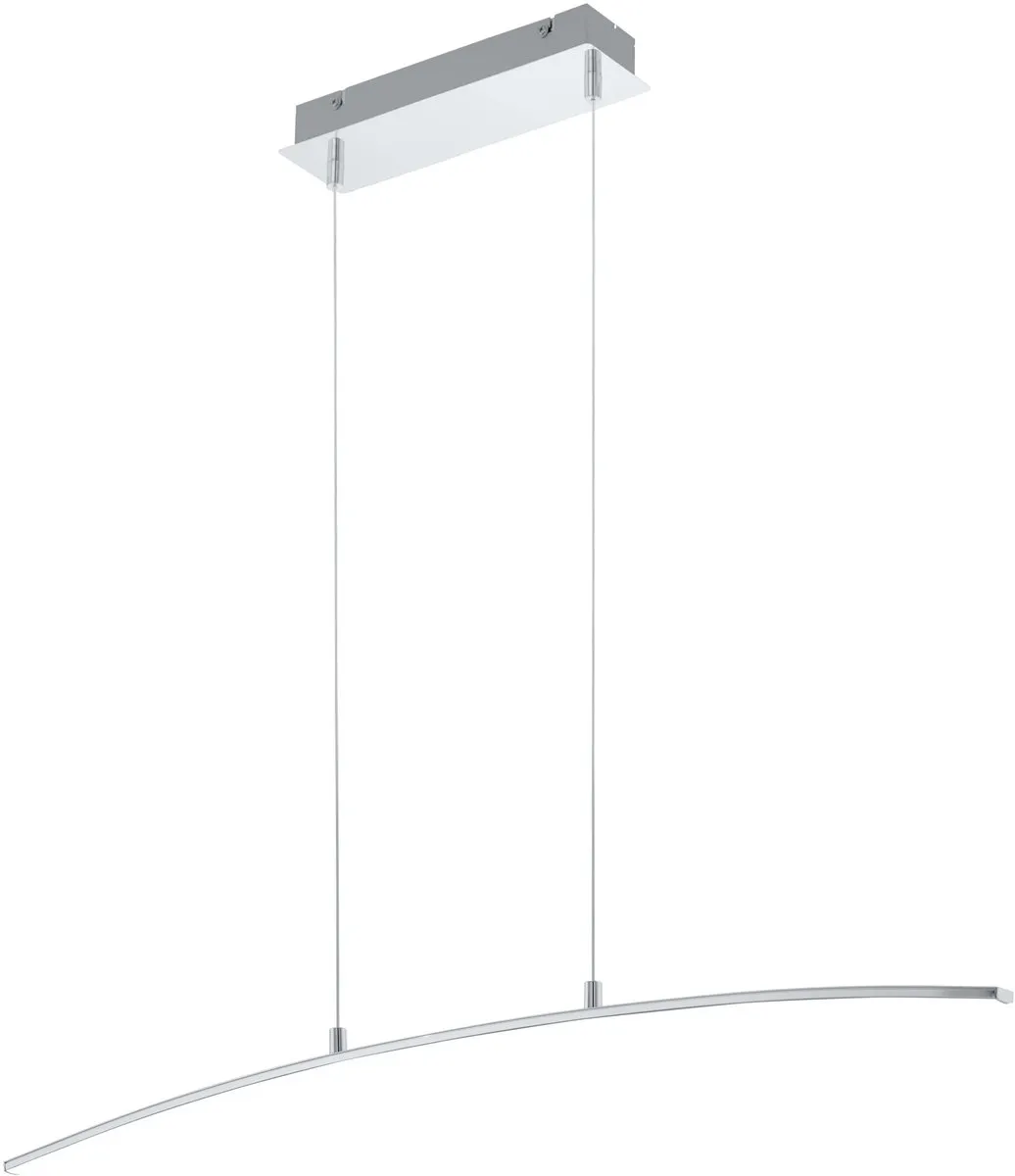 Eglo Lasana Hanglamp - 1 Lichtpunt - Chroom/Wit