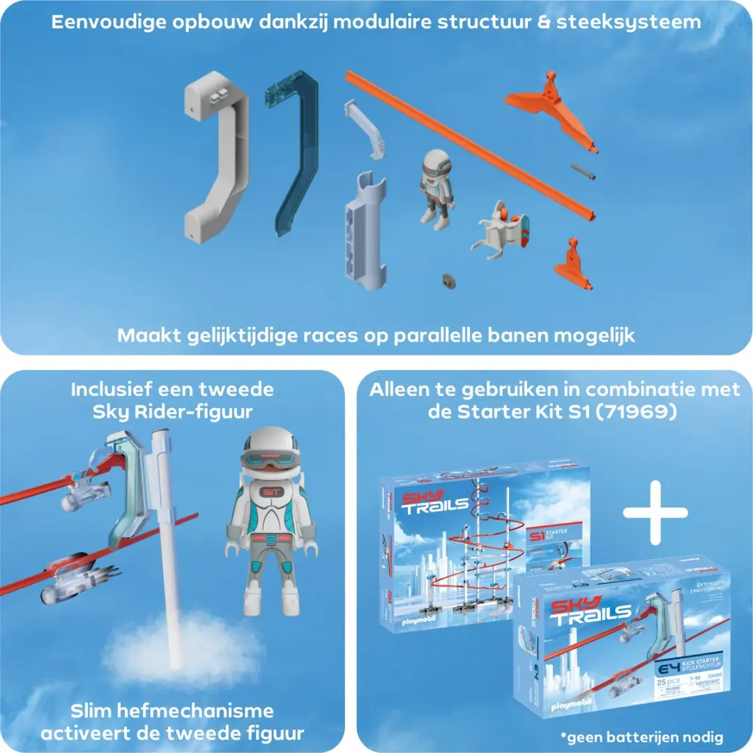 Playmobil Sky Trails 72060 Kick Starter - 3x AAA