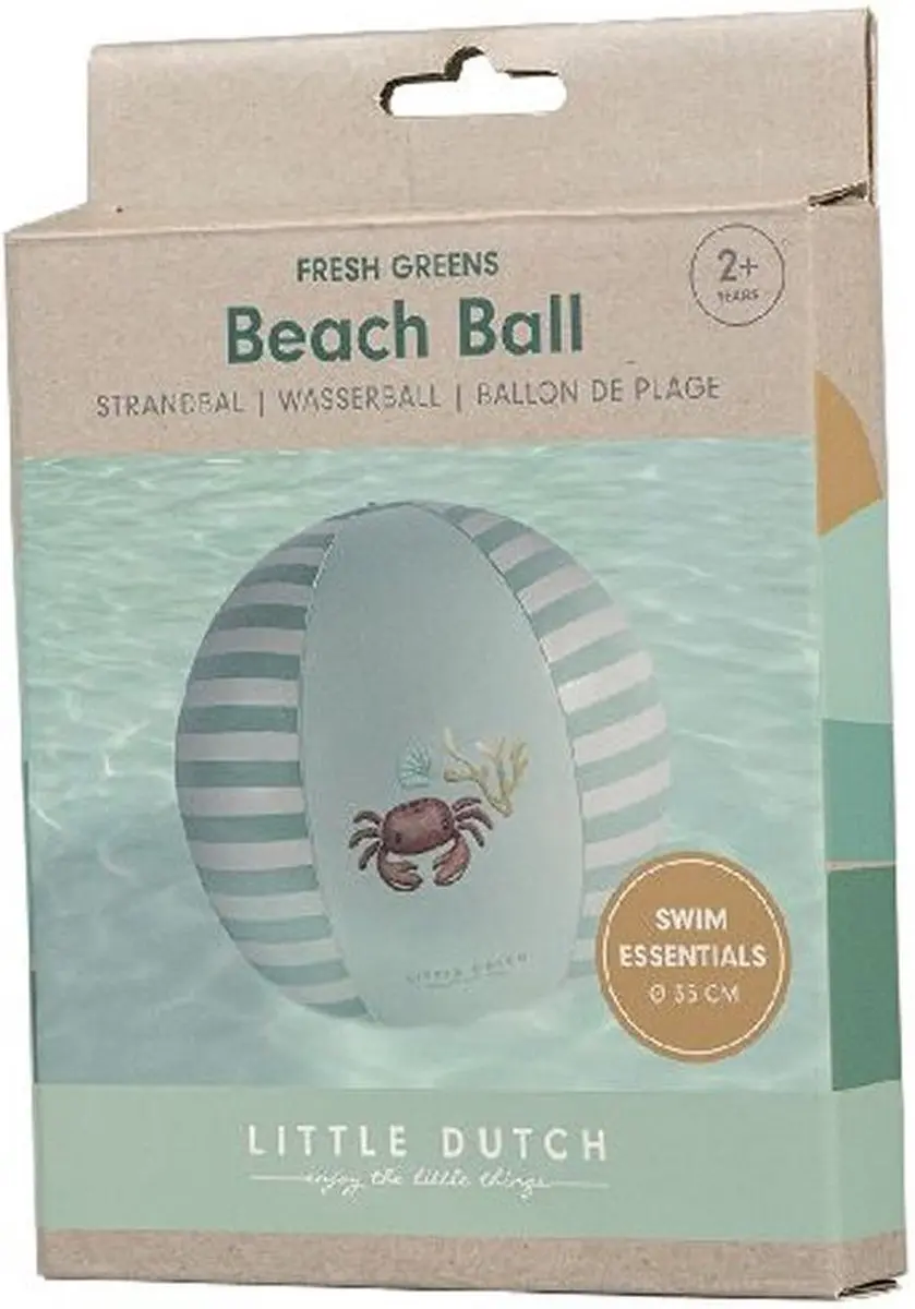 Rubo Toys Little Dutch Strandbal Fresh Greens 35cm - afbeelding 6 van 6