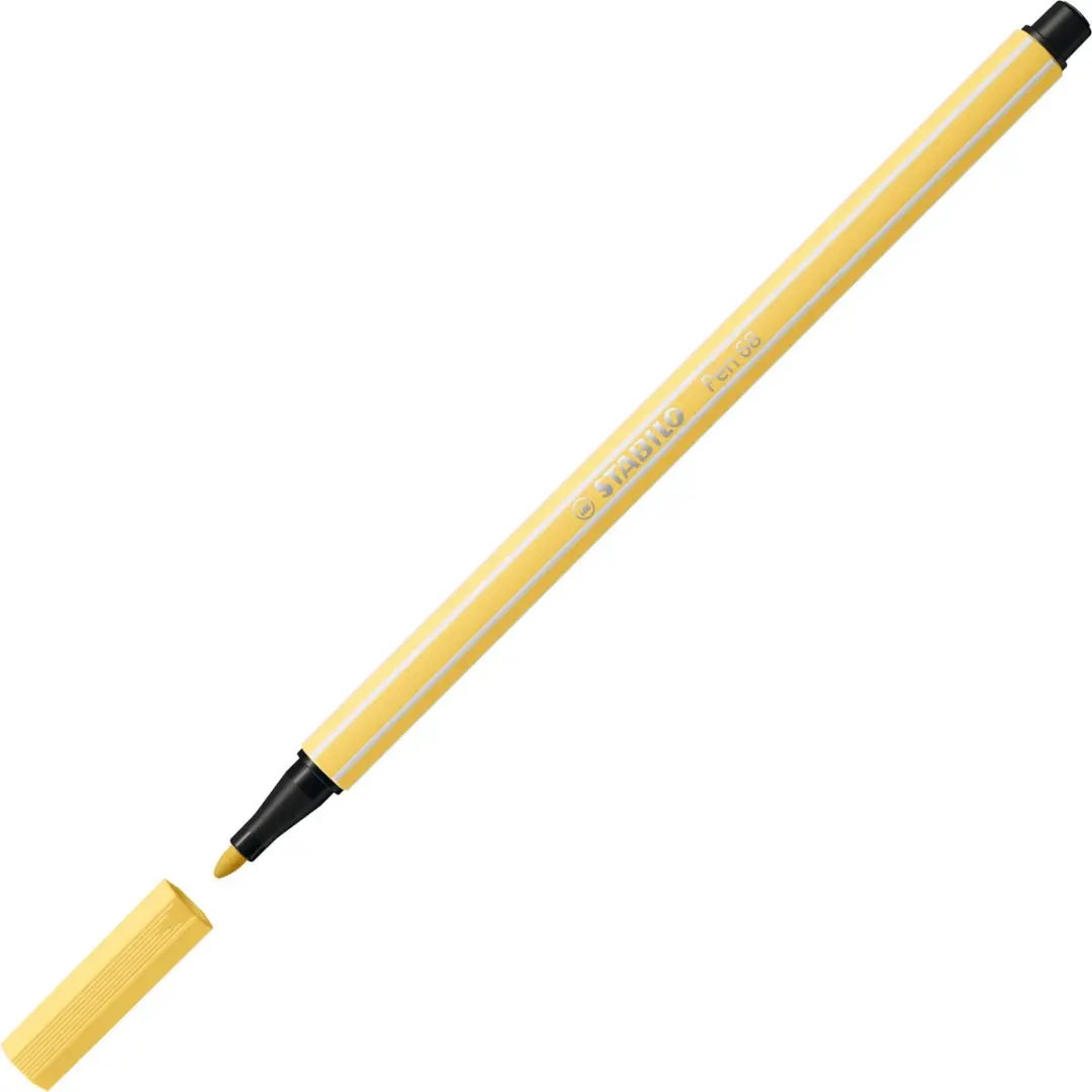 STABILO Pen 68 Lichtgeel Viltstift - 10 Stuks