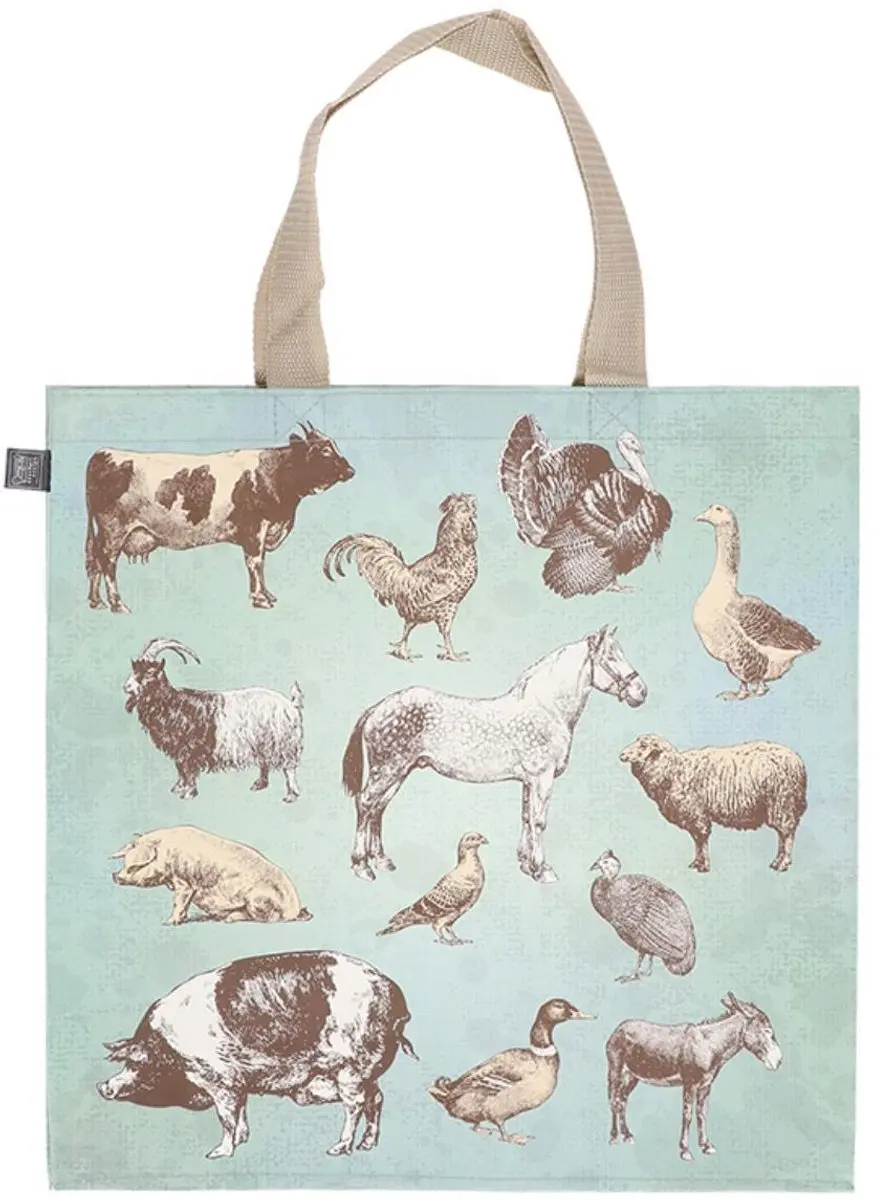 Esschert Design Boerderijdieren Boodschappentas