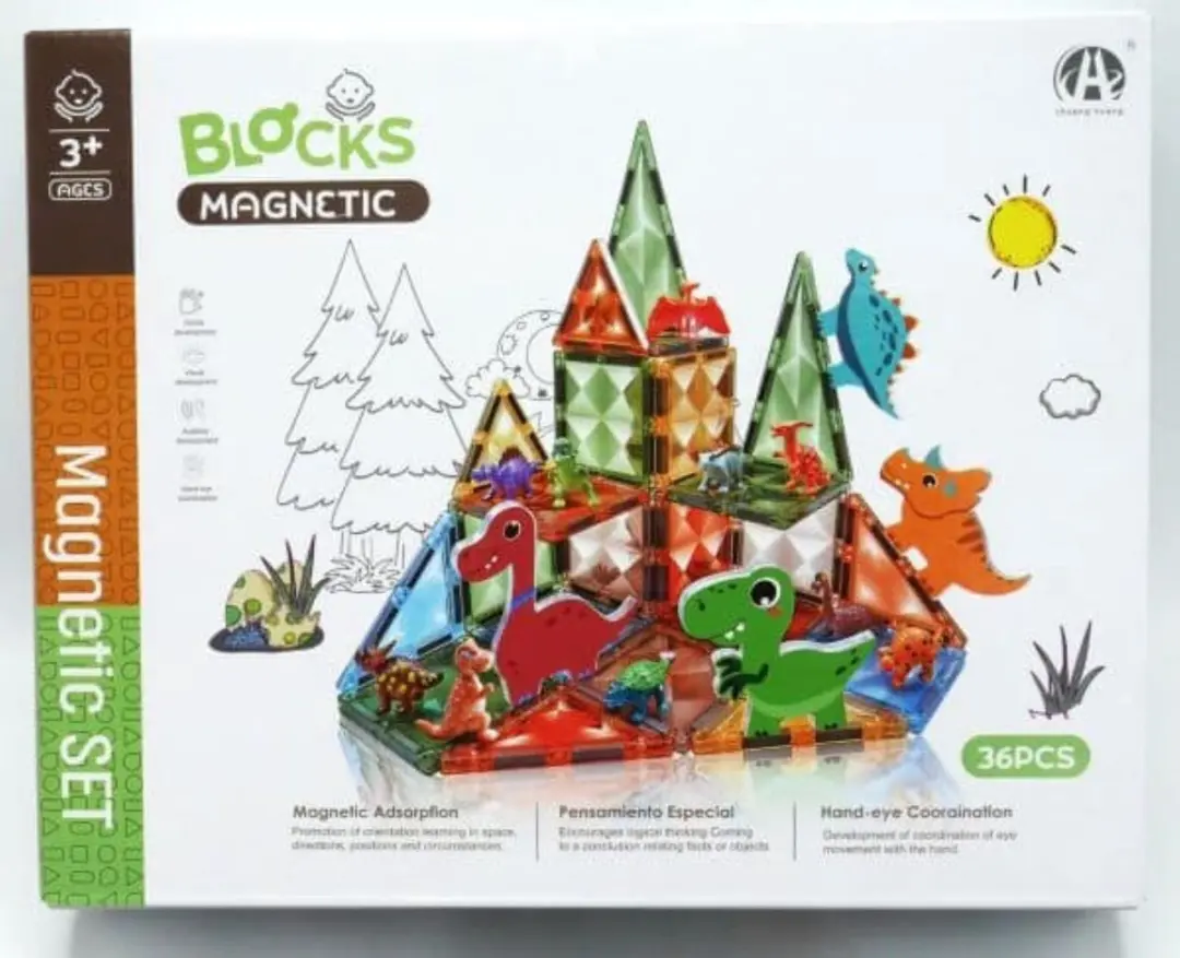 Jonotoys Blocks Magnetics Dinosaurussen
