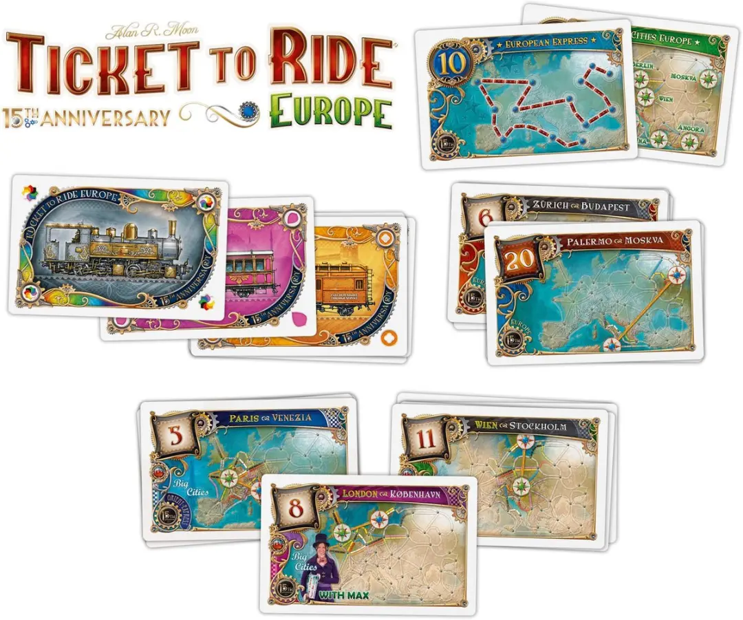 Days of Wonder Ticket to Ride Europe 15th Anniversary Bordspel - 2-5 Spelers