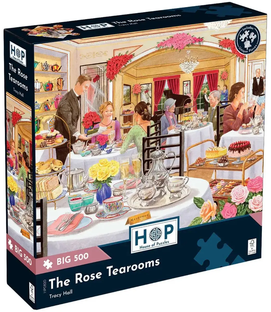 House Of Puzzles The Rose Tearooms Legpuzzel 500 Stuks