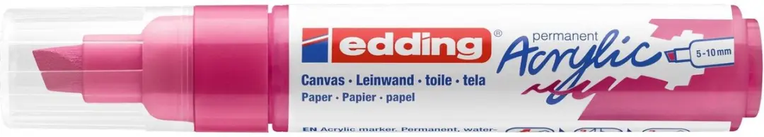 edding 5000 Acrylmarker Breed 909 Telemagenta - afbeelding 2 van 3