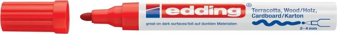 edding 4000 Matlakmarker - Rood - afbeelding 3 van 5