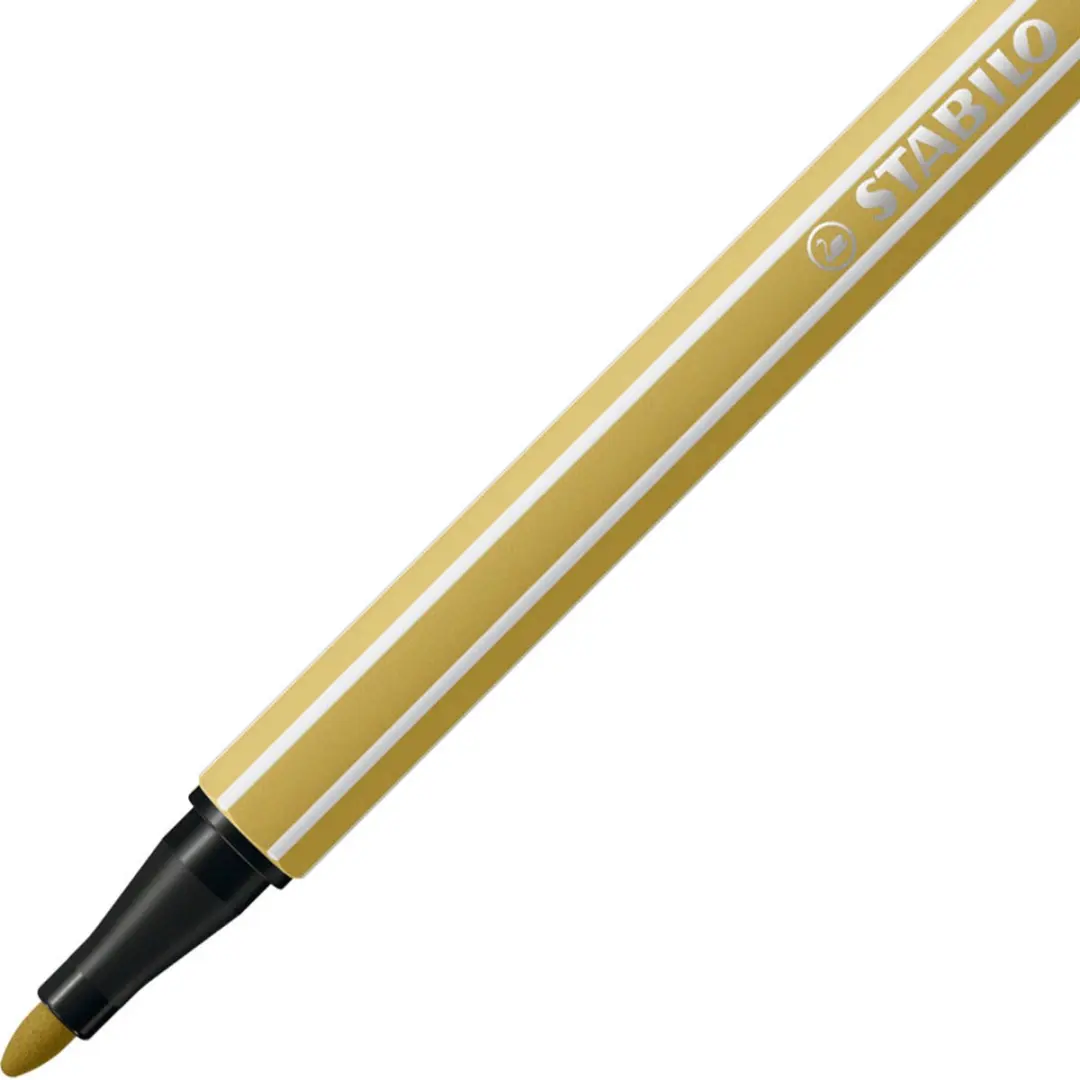 STABILO Pen 68 Premium Viltstift - Khaki - 10 Stuks