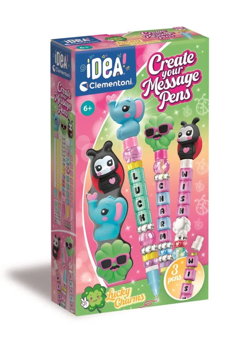 Clementoni Art & Craft Create Your Message Pen Good Luck - Meerkleurig