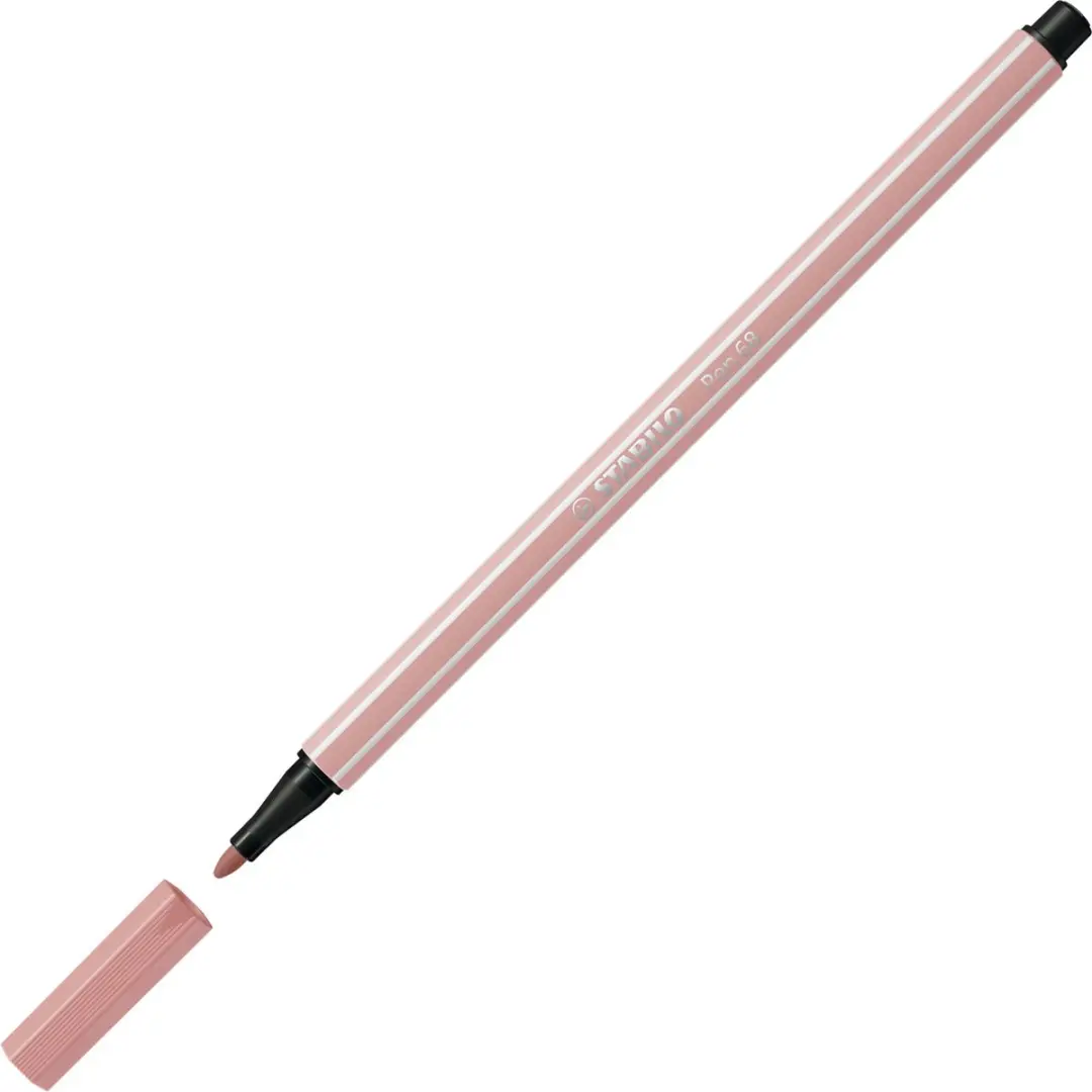 STABILO Pen 68 Viltstift - Donker Blush - 10 Stuks