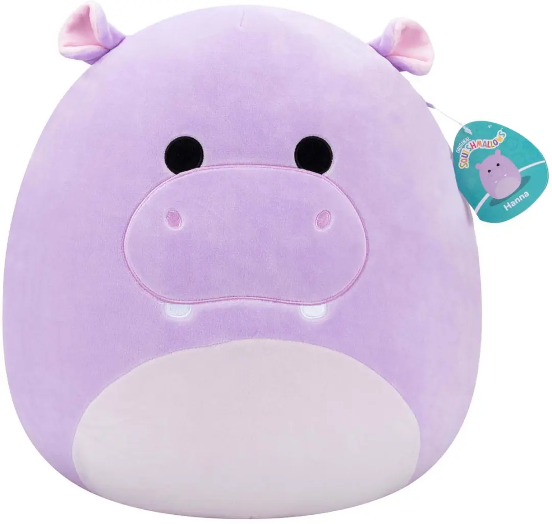 Squishmallows Hanna Paarse Hippo 40cm Pluche