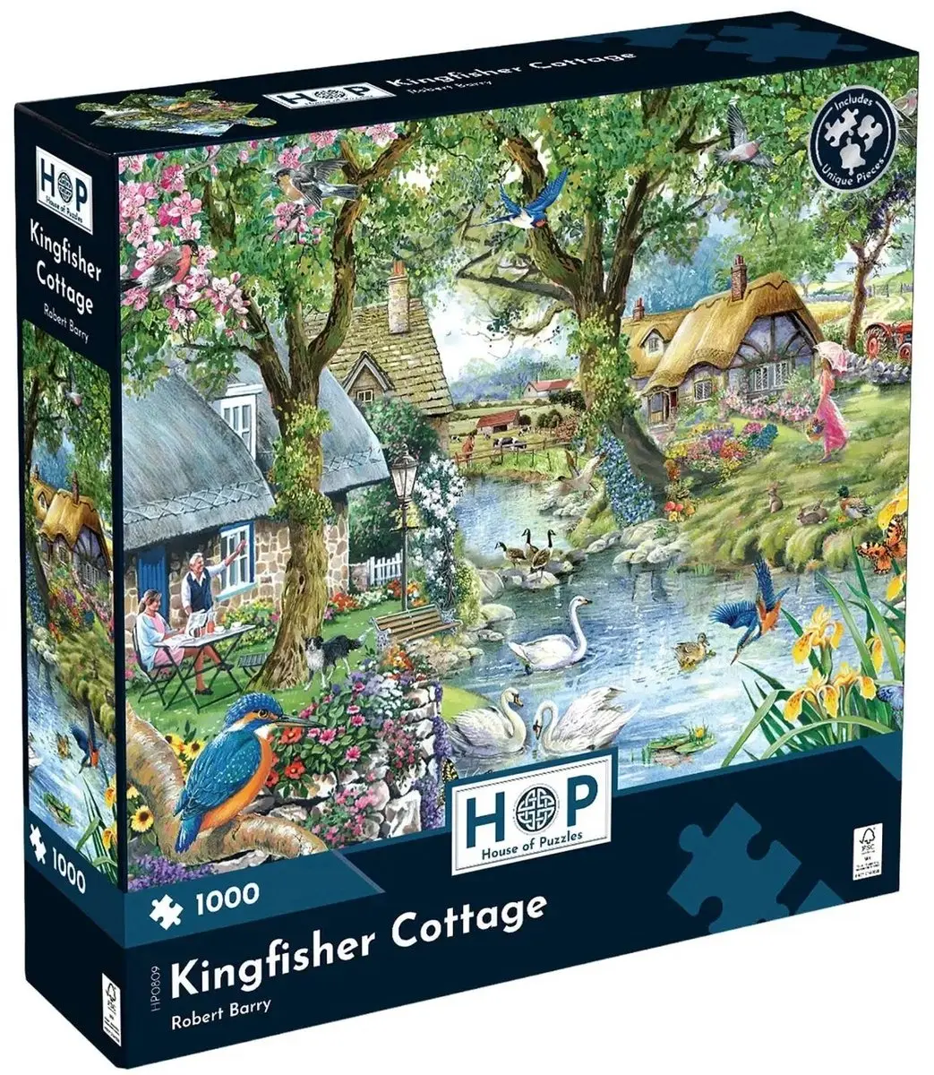 House Of Puzzles Kingfisher Cottage Legpuzzel 1000 Stuks - HP0809