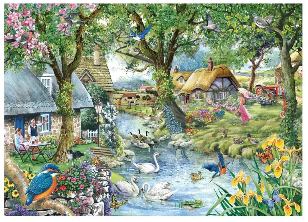 House Of Puzzles Kingfisher Cottage Legpuzzel 1000 Stuks - HP0809