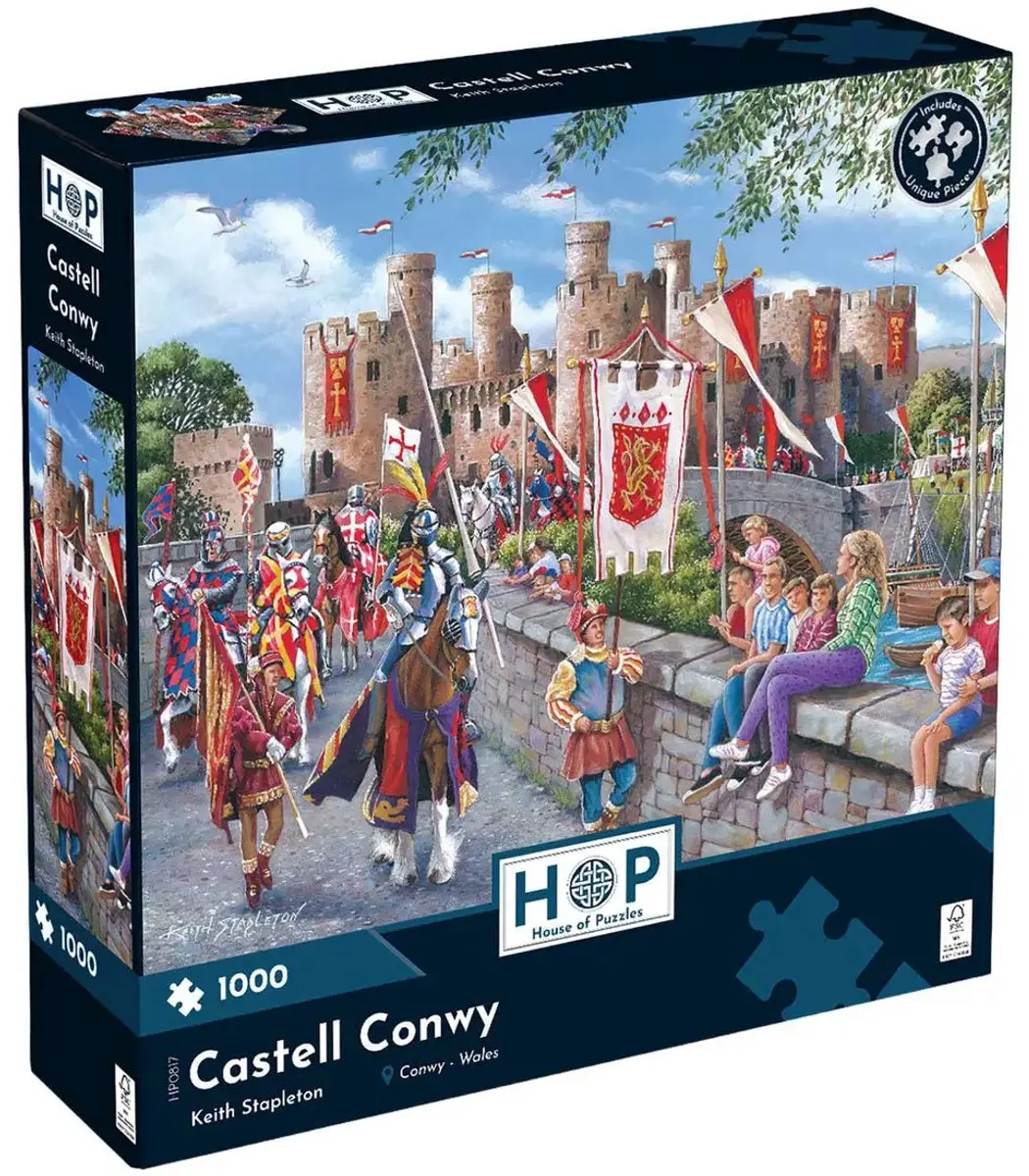 House Of Puzzles Castell Conwy Legpuzzel 1000 Stuks