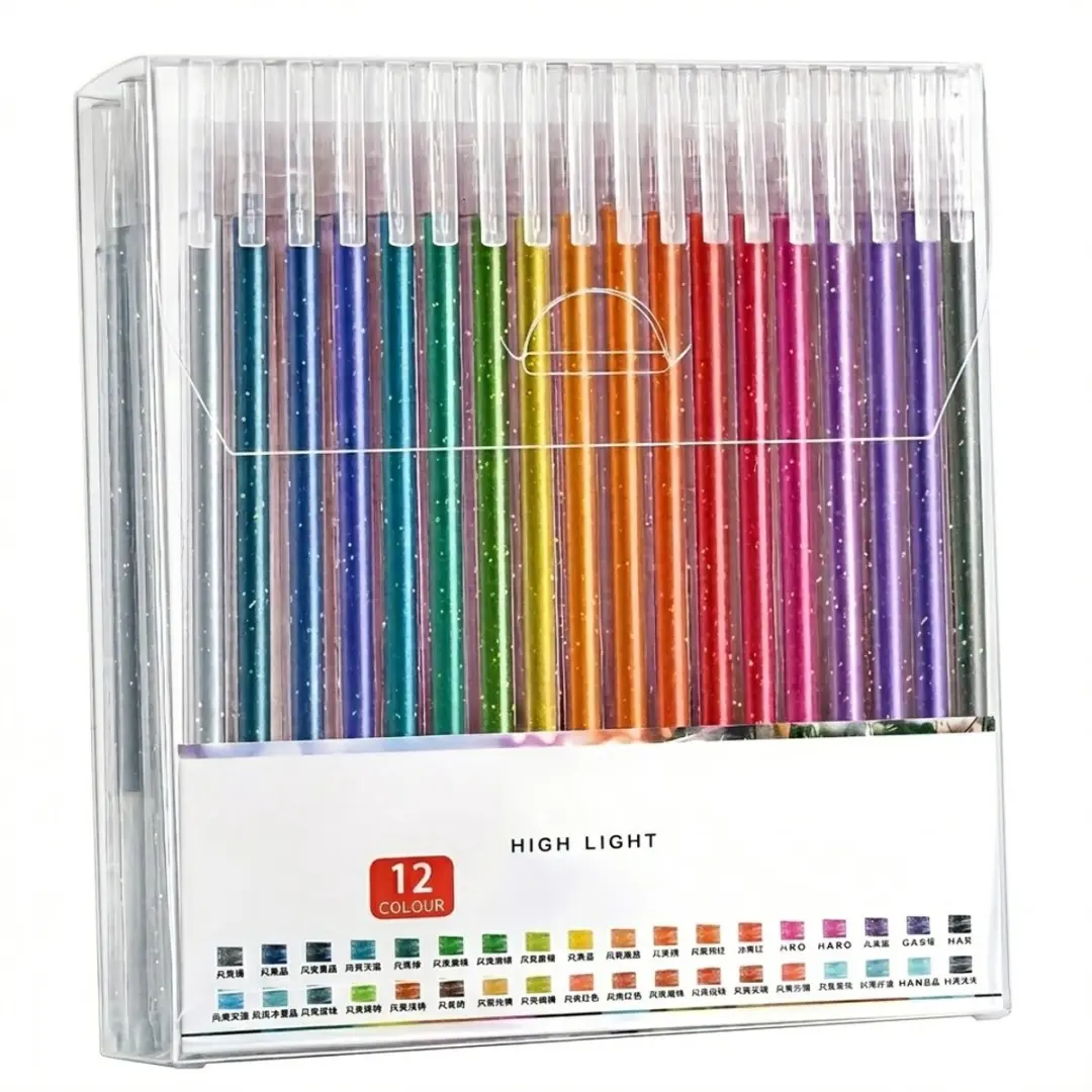 NUVEX Multicolor Gelpennen Set 6 Stuks