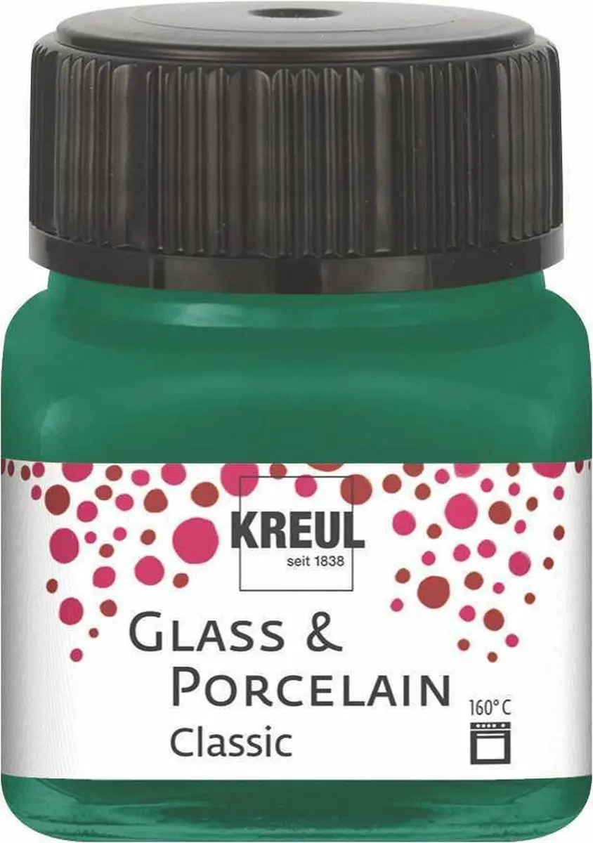Kreul Glasverf Porseleinverf Donkergroen 20ml