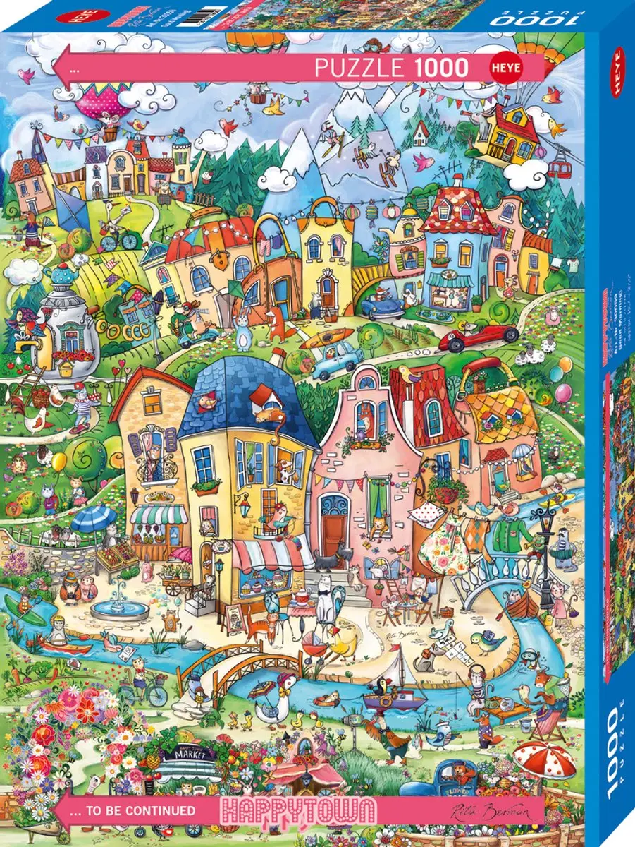 Heye Good Morning, Happytown Puzzel 1000 Stuks