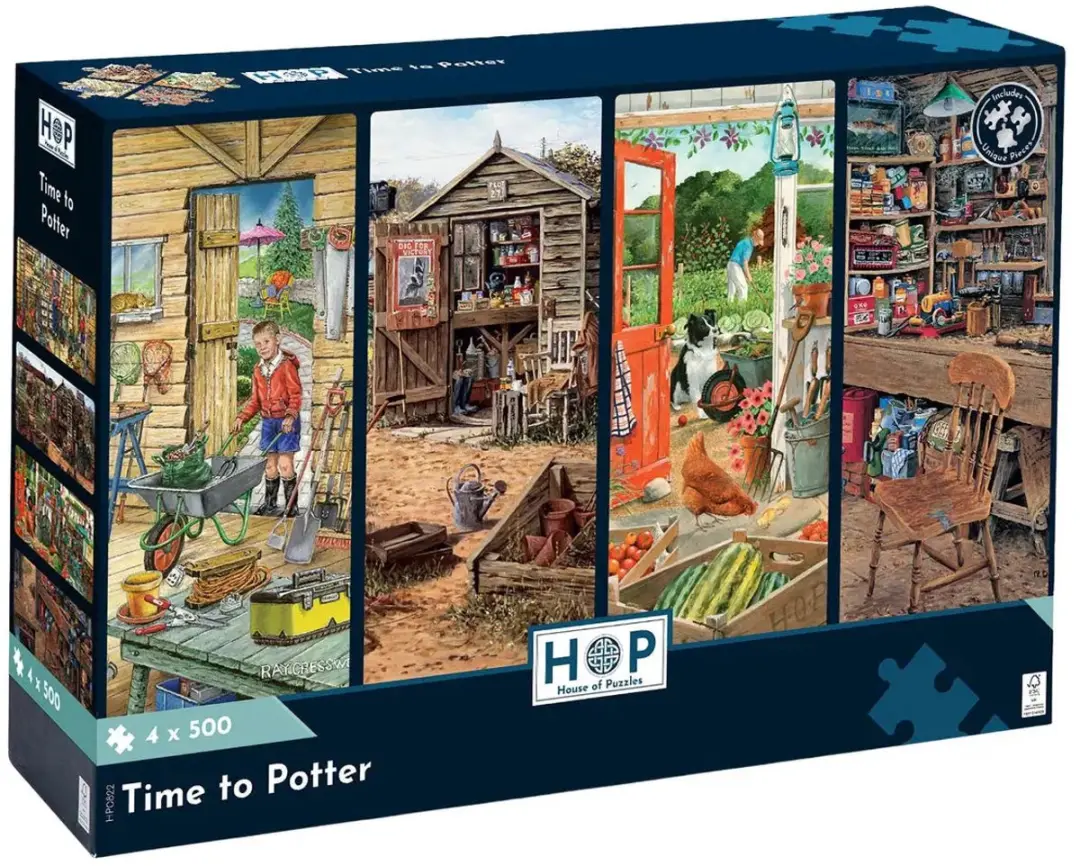 House of Puzzles Legpuzzel Multipack HP0822 - 4x500 Stuks Meerkleurig