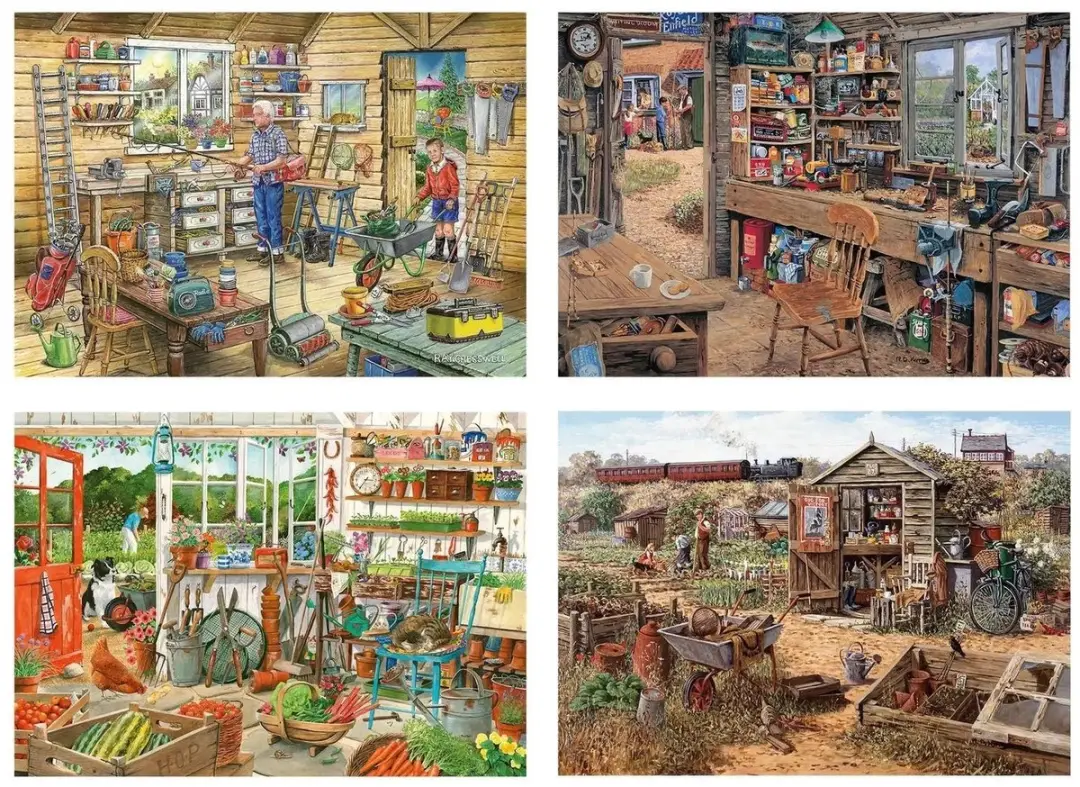 House of Puzzles Legpuzzel Multipack HP0822 - 4x500 Stuks Meerkleurig